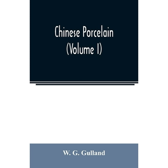 Chinese porcelain (Volume I), (Paperback)