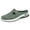 Green, variant on XUNKUSGA Shoes for Women Breathable Mesh Slip On Shoes Women Lightweight Non-Slip Arch Support Walking Shoes Women Classic Soft Sole Backless Mules for Women,Gray,5.5