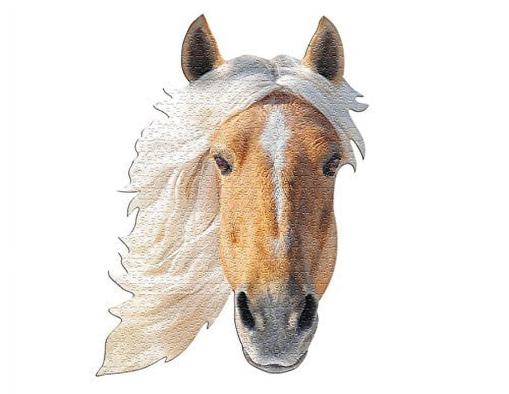Madd Capp Puzzles - I AM Horse - 550 pieces - Animal Shaped Jigsaw Puzzle, 24" x 32"