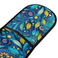 thumbnail image 2 of Dailycode Double Sided Oven Mitt with Loop Heat Resistant Kitchen Long Potholders 7" x 35" Fantasy Doodle Art Leaf, 2 of 6
