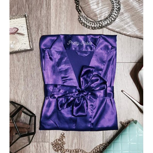 Pretty Robes Satin Silk Robe Kimono Robe Bridal Bridesmaid and