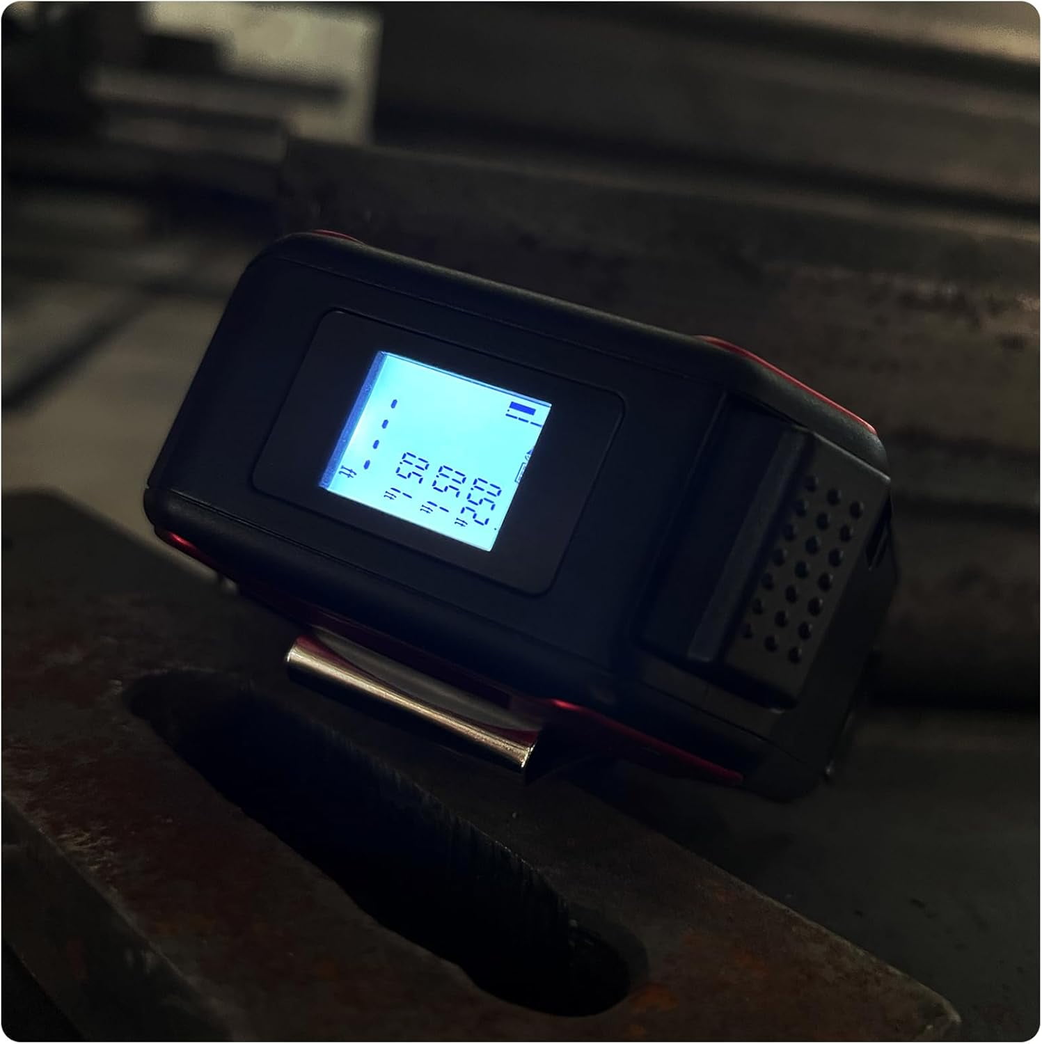 5 in 1 Laser Tape Measure with Level | 196ft/60M Laser Distance Meter Display On Backlit LCD Screen with 16ft/5m AutoLock Measuring Tape | Ft/Inch/Fractions/M/mm (Red 2in1 Laser)