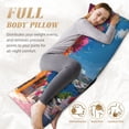 thumbnail image 4 of Colorful Mediterranean Village Body Pillow Cover Body Pillow Cases with Zipper Soft Breathable Smooth Skin Friendly Long Pillow Case 20x5 inches, 1Pcs, 4 of 5