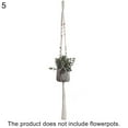 thumbnail image 2 of Hand-woven Plant Hangers Flower Pot Bonsai Net Bag Hanging Holder Home Decor, 2 of 8