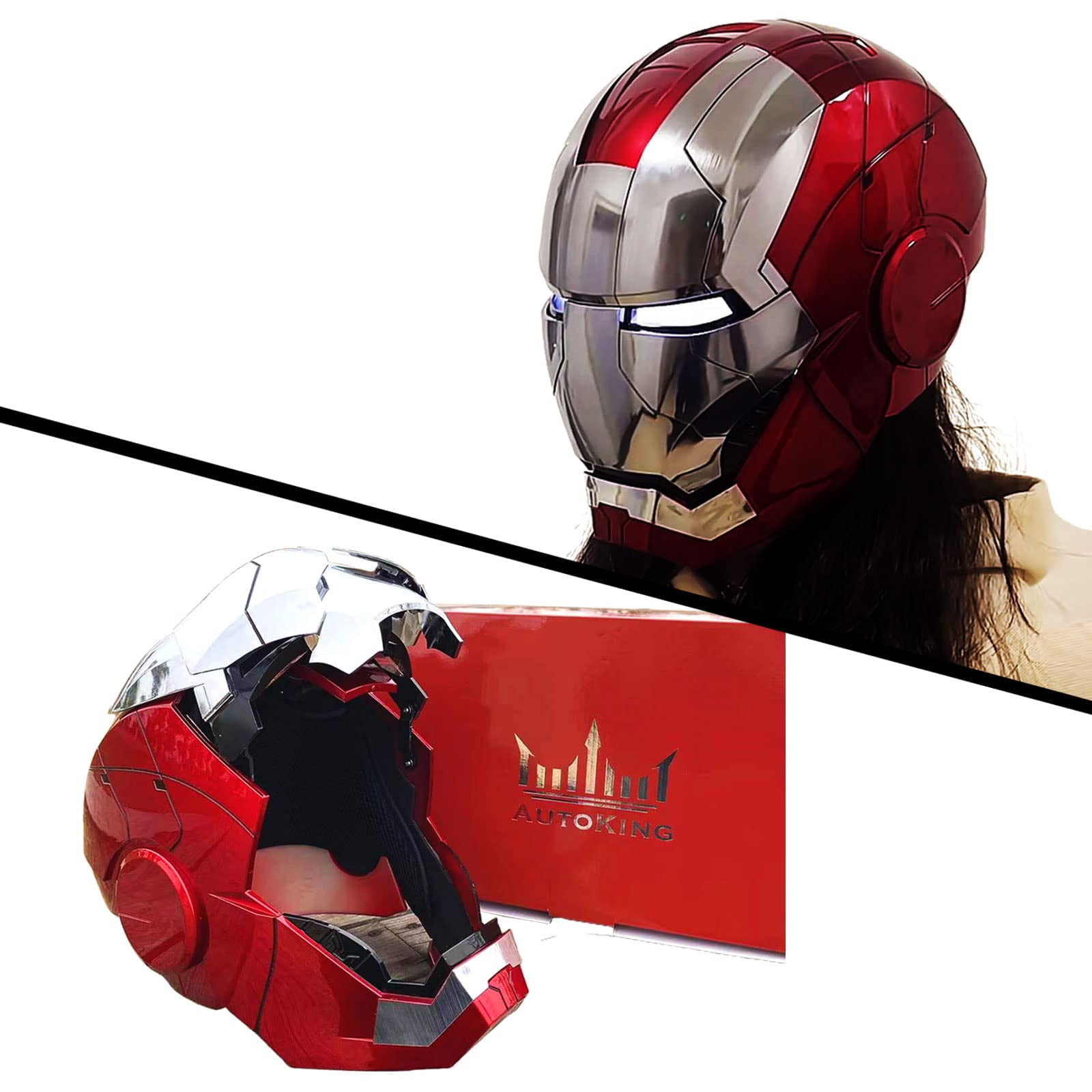 Buy Iron Man Helmet Electronic Mark 5 Helmet Wearable Ironman Mask