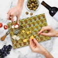 thumbnail image 4 of Honeycomb Cutting Board, Working Bee on Honeycomb Cells Nature Photography Idyllic Scene Composition, Decorative Tempered Glass Cutting and Serving Board, in 3 Sizes, by Ambesonne, 4 of 4