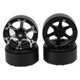 thumbnail image 2 of Llantas RC Beadlock de 1,9 pulgadas, reutilizables, agarre estable, color plateado y negro, repuesto preciso para Traxxas TRX4, 2 of 14