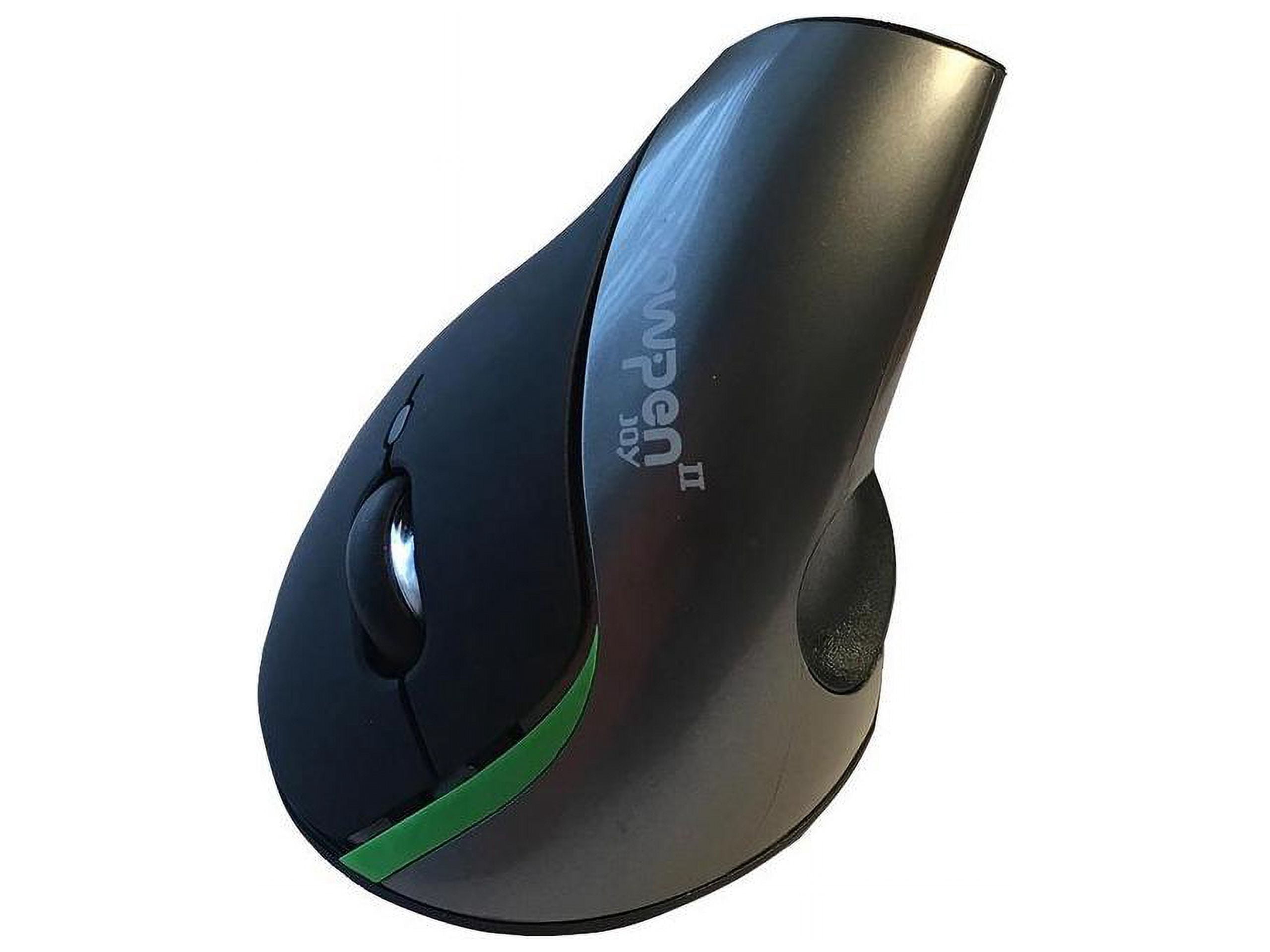 WOW PEN JOY II WIRELESS ERGONOMIC COMPUTER MOUSE SILVER - Optical - Wireless - Black, Silver - 1 Pack - USB - 2000 dpi - Scroll Wheel - 6 Button(s) - Right-handed Only
