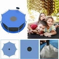 thumbnail image 3 of Clearance! Outdoor Trampoline Cover Shade Tent Cover Sun-Protection Trampolines Canopy, Easy To Install, Anti-Uv Trampolines Sunshade Accessories For Outdoor Backyard Playground Bule Back To School, 3 of 6