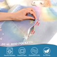 thumbnail image 5 of Unicorns and Rainbows Clouds Stars Kitchen Curtains Half Tier Curtain 2 Rod Pockets Bathroom Bedroom Cupborad Living Room 27"x24", 5 of 8