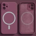 thumbnail image 1 of para Magsafe carga inalámbrica magnética funda movil para apple iphone 11 12 13 14 Pro Max Mini XR X XS Max 8 7 14 Plus SE 2020 carcasa trasera de silicona líquida, 1 of 4