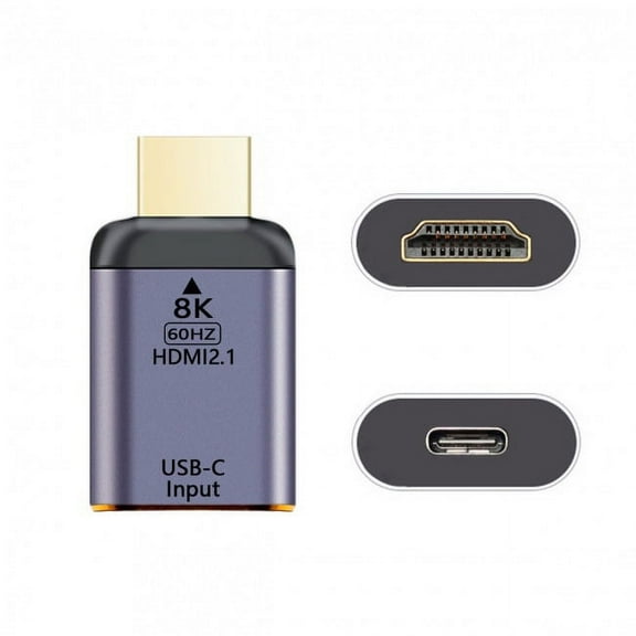 FVH USB-C Type C Female Source to HDMI Sink HDTV Adapter 8K@60hz 4K@120hz for Tablet Phone Laptop
