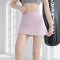 thumbnail image 3 of Falda de tenis plisada para mujer con bolsillos, pantalones cortos cruzados de cintura alta, faldas deportivas para golf, 3 of 6