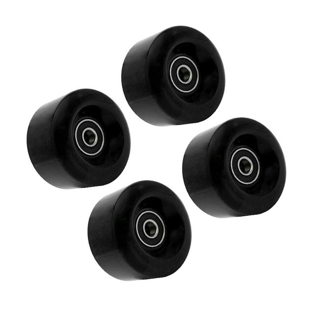 Decodeary Roue de Patin en Ligne PU Résistante à l'Usure Roues de Remplacement 58mm 82A Noir 58x58x32mm 1ensemble