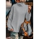 thumbnail image 5 of Suéter PRETTYGARDEN 2025 Cuello Alto Manga Larga XL Gris Claro, 5 of 7