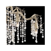 Possini Euro Design Branches Champagne Silver Chandelier 31 Wide Modern Clear Crystal 8-Light Fixture for Dining Room House Kitchen Island Entryway