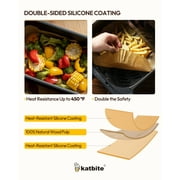 Katbite Air Fryer Liners, 100PCS, 8x5.5 Inch, Disposable Rectangle Basket Liners for Easy Cleanup