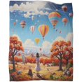 thumbnail image 2 of Couverture Imprimée 3D Ballon d'Air Literie Douce Confortable Cadeaux, 2 of 6