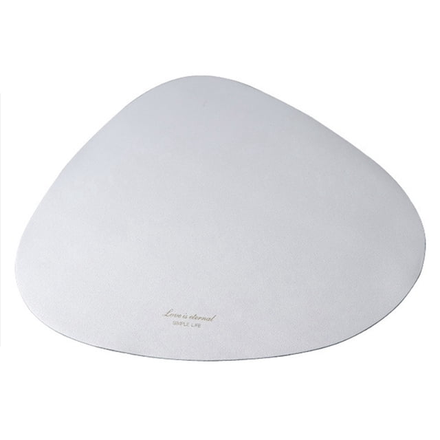Coofit Faux Leather Placemat Waterproof Triangular Table Mat Table Placemat for Kitchen