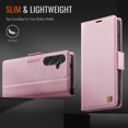 thumbnail image 6 of ELEHOLD Case for Samsung Galaxy S25, Luxury PU Leather Wallet RFID Blocking Case,Card Slots & Wireless Charging Compatible,Rosegold, 6 of 9