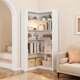 thumbnail image 4 of Estilo rural 5 - tier l - shaped de esquina estante in blanca para dormitorio, sala de estar y oficina en casa, 4 of 7