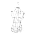 thumbnail image 3 of Maniquí de torso de medio cuerpo colgante BLESIY forma de vestido para exhibición en boutique, 3 of 8
