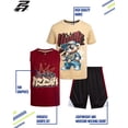 thumbnail image 2 of Pro Athlete Boys Active Shorts Set Boys Graphic Tee Tank Tops and Basketball Shorts Outfit Set, 2 of 7