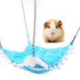thumbnail image 3 of Pet Hamster Warm Double Layer Hanging Hammock Soft Nest House Cage Sleeping Bed, 3 of 7