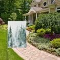 thumbnail image 6 of 28x40 inch Double-Sided Garden Flags Banners Vibrant Outdoor Decor for House Patio Outdoor Green Snowy Forest Scene, 6 of 6