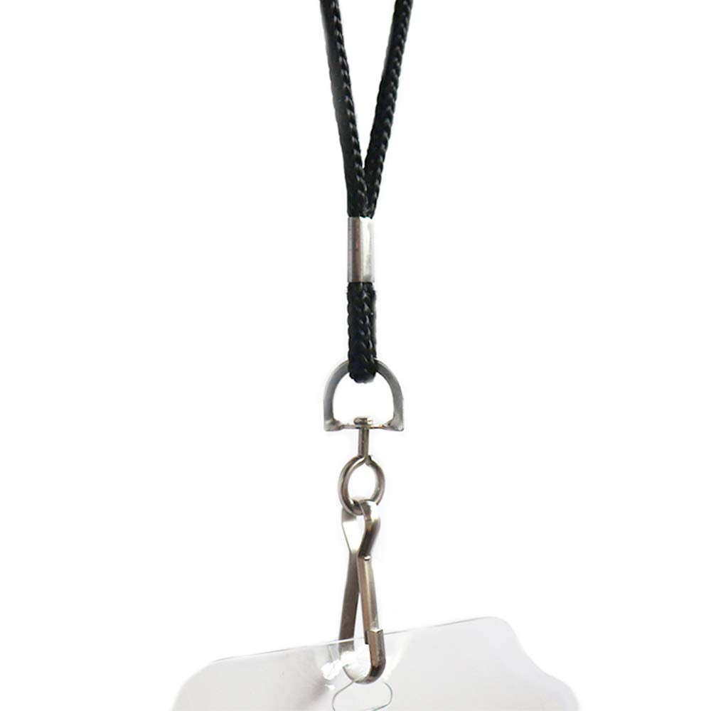 120 Black Lanyards Bulk Round 36" With Swivel J Hook For Id Name Badge Holder  Vip School Conference Festival And Hang Keys