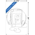 thumbnail image 3 of LINE AND BRUSH - Continuous Line Cassette Player Wall Poster, 22.375" x 34", 3 of 4