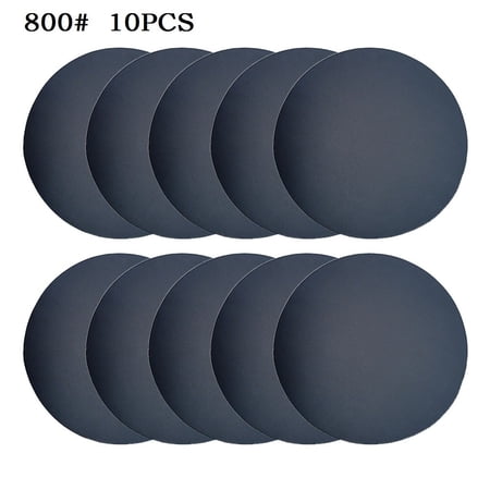 

BAMILL 10PCS 180mm 7inch Wet/Dry Sanding Discs Sandpaper Pads Hook & Loop Grit 40-800#