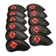 thumbnail image 1 of Cubierta de la cabeza de hierros de golf Shamjiam Negro + Rojo, 1 of 9