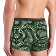 thumbnail image 5 of Disketp Green Snakeskin Men'S Boxer Briefs,Soft And Breathable Cotton Underwear With Comfortflex Waistband, 5 of 9