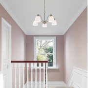53855-91 Livex Lighting Somerville - 5 Light Convertible Dinette Chandelier in Traditional Style - 24 Inches wide by 13.25 Inches high