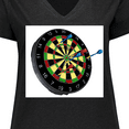 thumbnail image 4 of Inktastic Dart Board Women's Plus Size V-Neck T-Shirt, 4 of 5