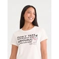 thumbnail image 4 of Clown Kitty Women's Graphic Tee with Short Sleeves, Sizes XXS-XXL, 4 of 5