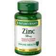 thumbnail image 4 of Nature's Bounty Zinc, Immune and Antioxidant Support, Dietary Supplement, 50mg, Caplets, 200 Ct, 4 of 10