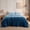Denim Blue, variant on Regency Heights Full/Queen Size Comforter Set, Fluffy Bubble Plush Comforter Set, 3-Piece Bedding Set, Gray Ombre