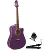 Kona Acoustic Guitar Pack, Lavender