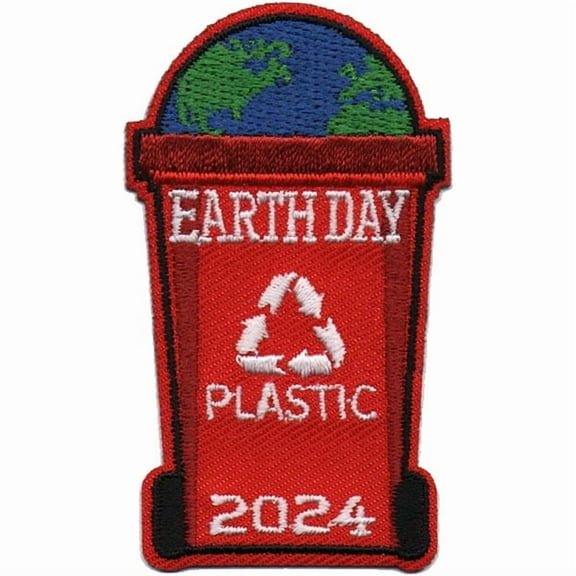 12 pieces 2" Custom Activity Scouts Applique Fun Patches - 2024 Earth Day (Recycling)