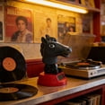 thumbnail image 4 of Yvsxxv 1 Grey Solar Powered Horse Figurines Bobble Head Car Dashboard Figurines for Home Desk, 4 of 7