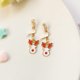 thumbnail image 3 of Pendientes sencillos y bonitos de estilo navideño sin agujeros para las orejas, estilo fresco, para estudiantes y niños, estilo corto, con clip para las orejas, 3 of 6