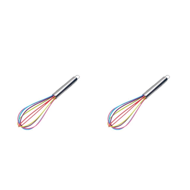 Monstrate Stainless Steel Egg Whisk Portable Manual Hanging Cream Powder Kitchen Odorless Mixer Coating Household Tool Silicone Beater Type2 NO2 Monstrate CBP080003
