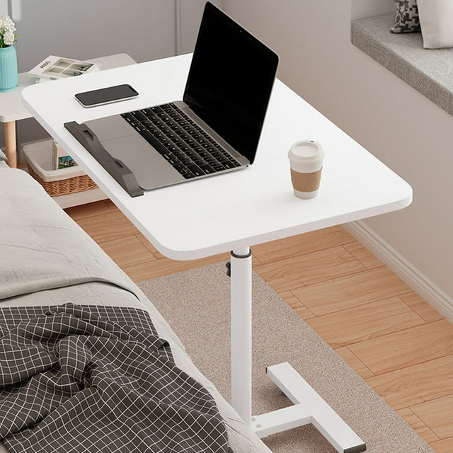 Support Mobile pour Ordinateur Portable, Table au-Dessus du Lit, Chariot de Bureau Roulant, Support Mobile Réglable pour Ordinateur Portable, Table de Bureau au-Dessus du Lit Rotative à 360 Degrés, Podium Mobile pour la Maison, le Bureau, l'École