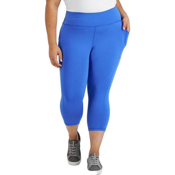 Ideology Womens Plus Stretch High Rise Leggings