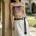 thumbnail image 5 of Boho Braided Belt for Women,49.2in Long Woven Waist Belt with Tassels & Wood Beads for Dresses, Jeans & Festival Outfits, 5 of 7