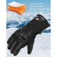 thumbnail image 3 of KEMIMOTO Thermal Winter Motorcycle Gloves Riding Gloves Warm Touchscreen for Men Women ATV UTV Snowmobile - Black, XX-Large, 3 of 8