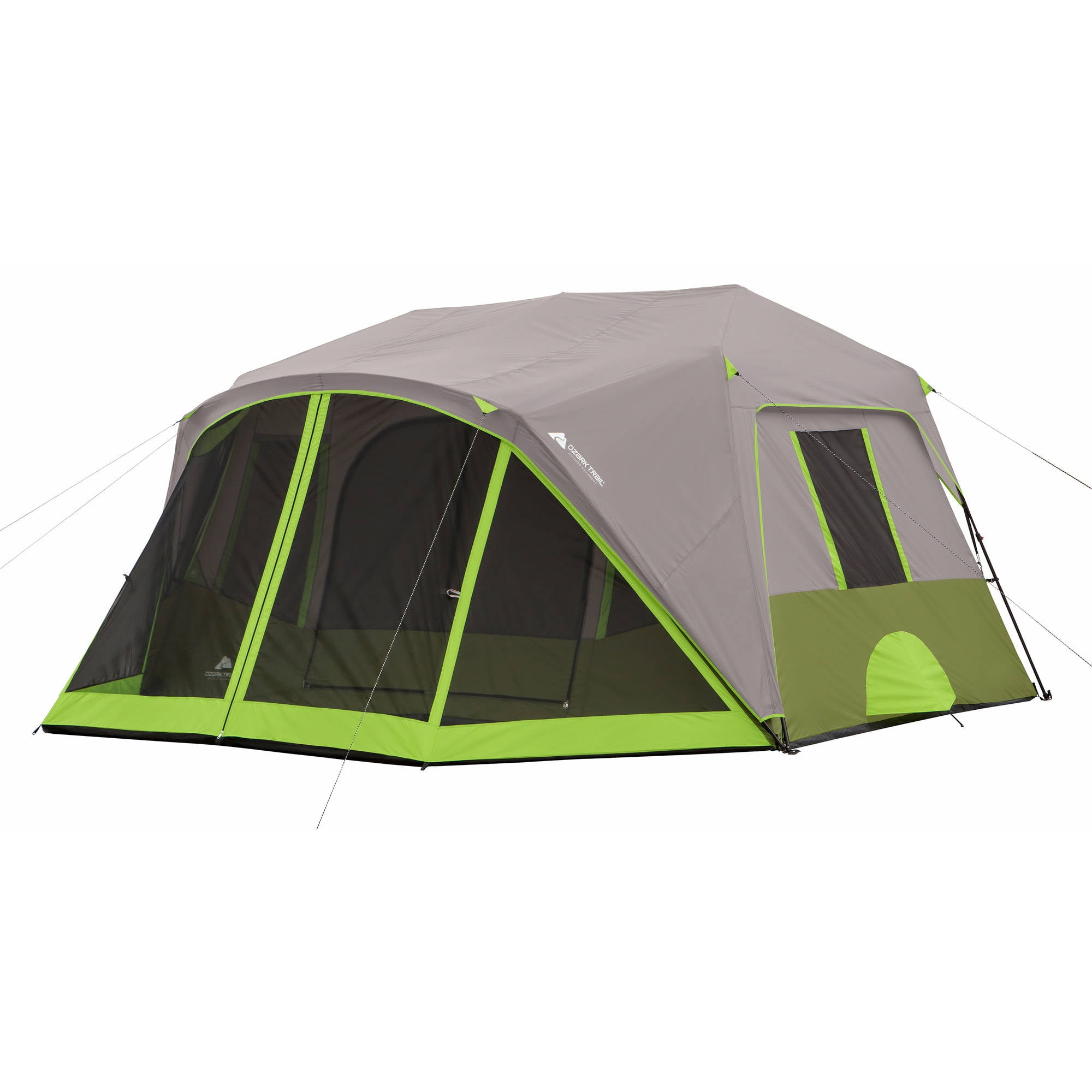 Ozark Trail 9 Person 2 Room Instant Cabin Tent With Screen Room Walmart Com