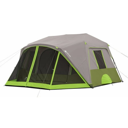 Ozark Trail 9 Person 2 Room Instant Cabin Tent with Screen (Best Ul 2 Person Tent)